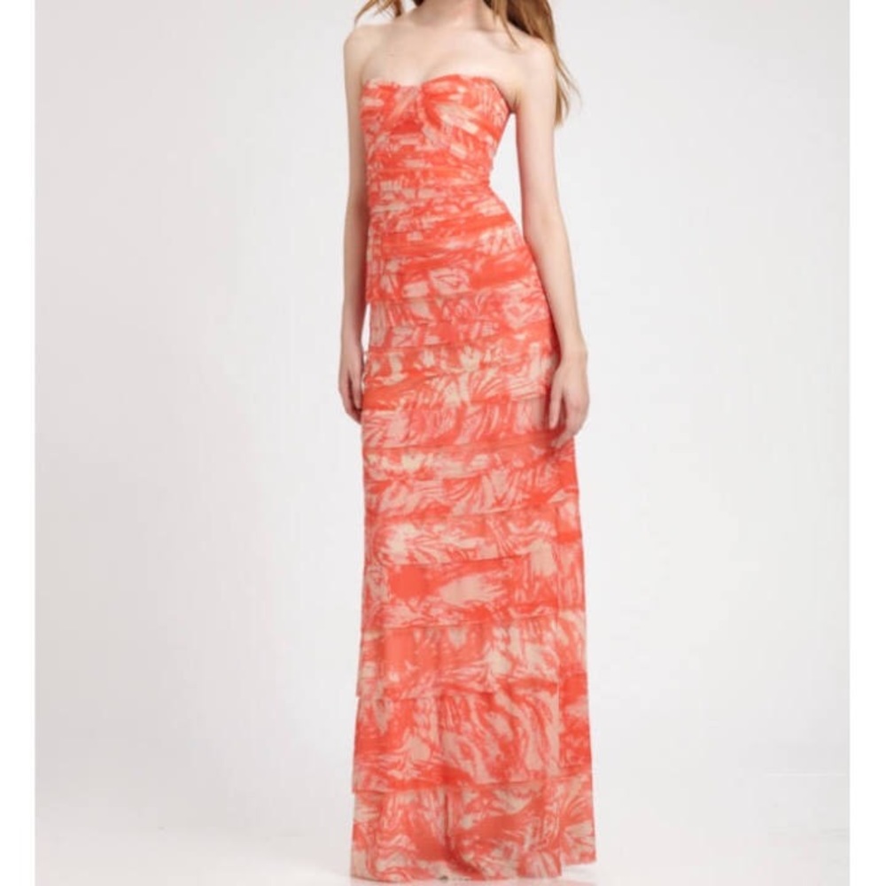 BCBG strapless prom dress